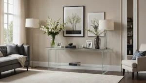 console en plexiglas