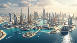 dubai ile artificielle monde