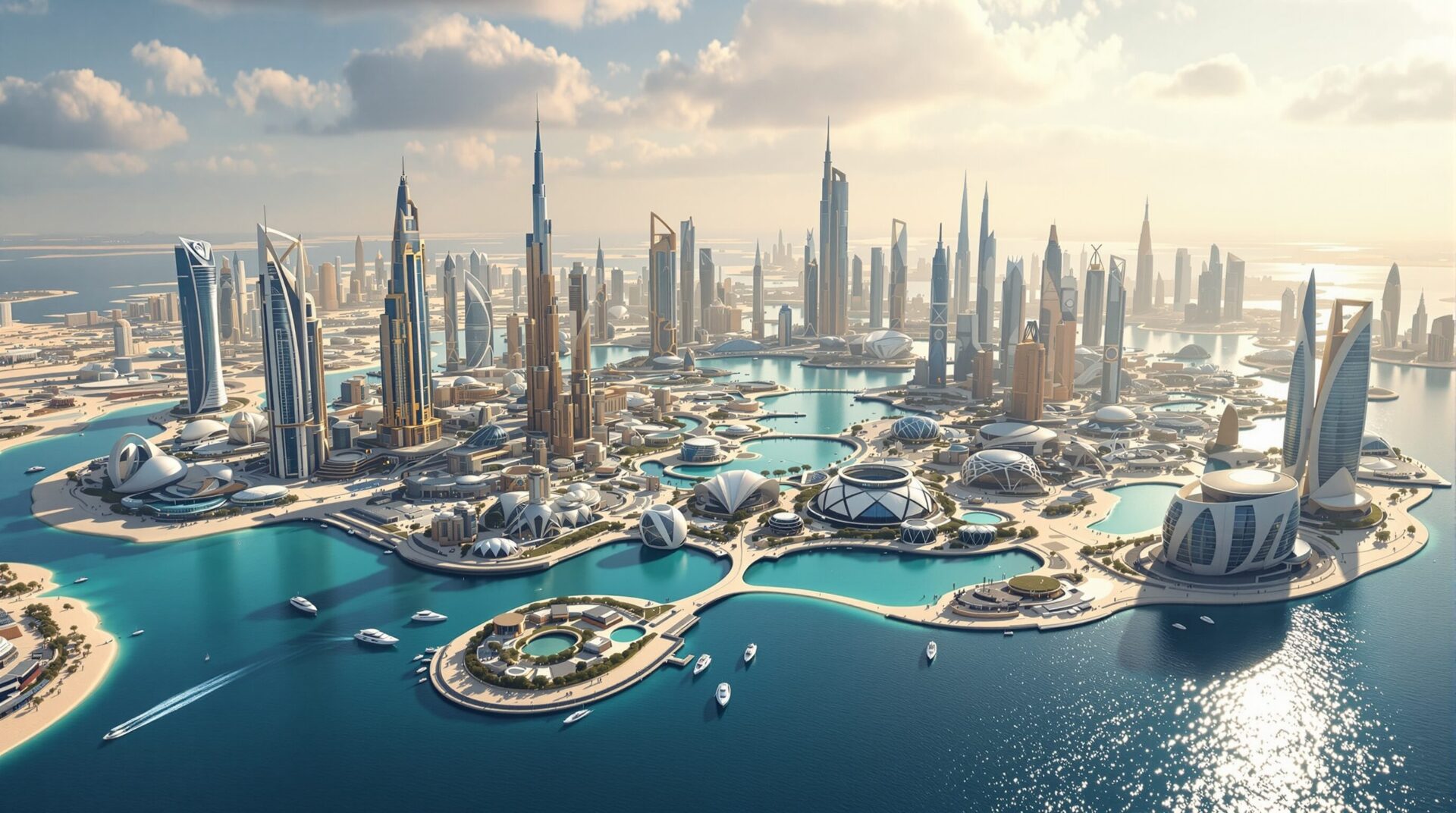 dubai ile artificielle monde