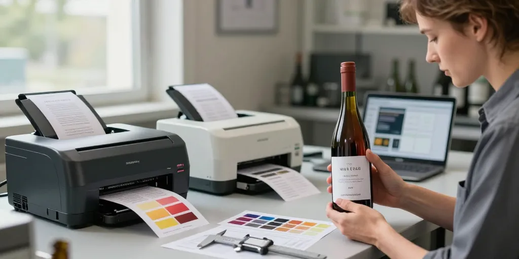 imprimante etiquette vin