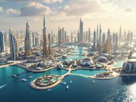 dubai ile artificielle monde