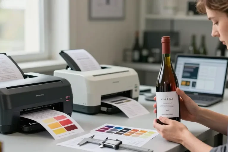 imprimante etiquette vin