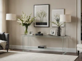 console en plexiglas